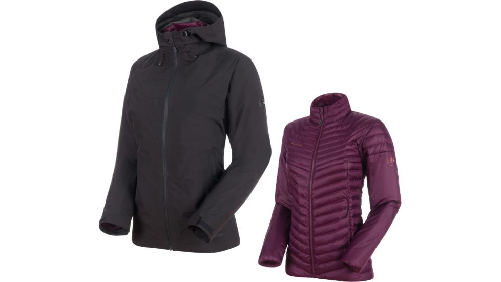 Mammut Convey 3 Insulated 1 Hardshell Hooded Jacket - Womens, Phantom-Grape, 2XL, 1010-26490-00222-117
