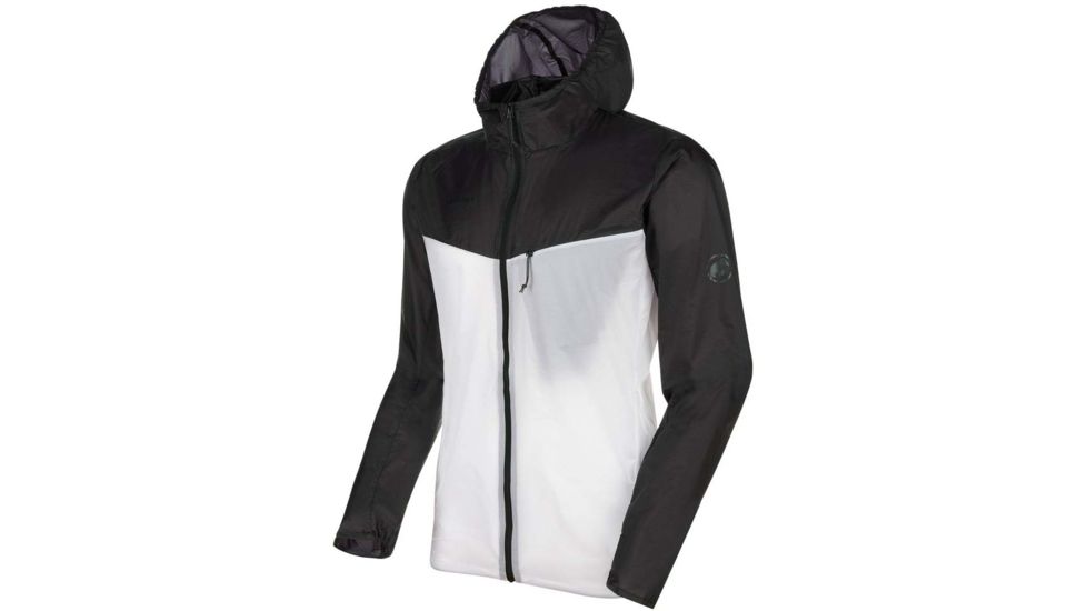 Mammut Convey Hooded Jacket - Mens, Black/Bright White, Small, 1012-00110-00226-113