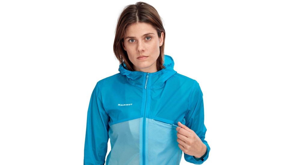 Mammut Convey Hooded Jacket - Womens, Ocean/Whisper, Large, 1012-00120-50317-115