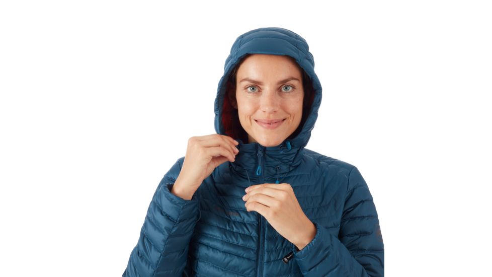 Mammut Convey Insulated Hooded Jacket - Women's, Extra Small, Wing Teal/Pepper, 1013-00250-50265-112
