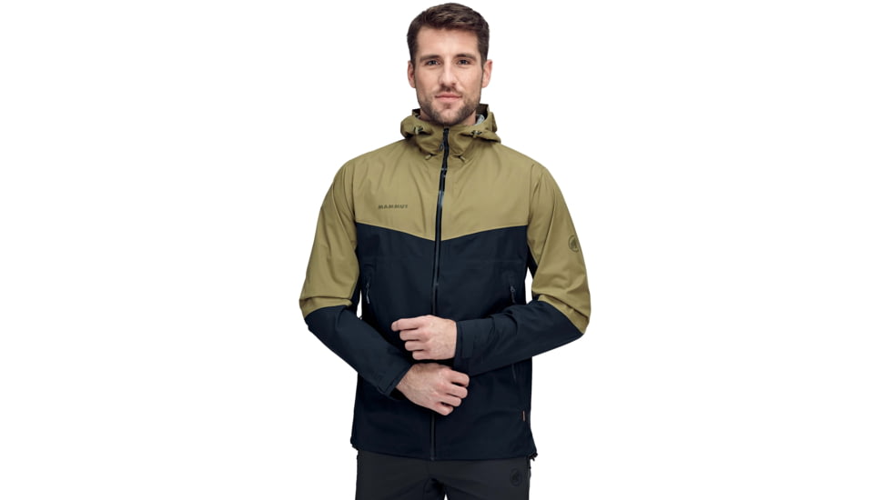 Mammut Convey Tour Hardshell Hooded Jacket - Mens, Olive/Marine, Small, 1010-27840-40123-113