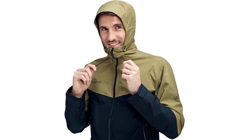 Mammut Convey Tour Hardshell Hooded Jacket - Mens, Olive/Marine, Small, 1010-27840-40123-113