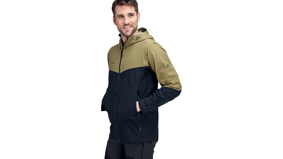 Mammut Convey Tour Hardshell Hooded Jacket - Mens, Olive/Marine, Small, 1010-27840-40123-113