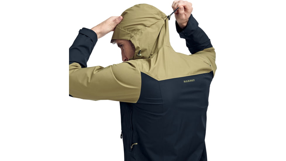 Mammut Convey Tour Hardshell Hooded Jacket - Mens, Olive/Marine, Small, 1010-27840-40123-113