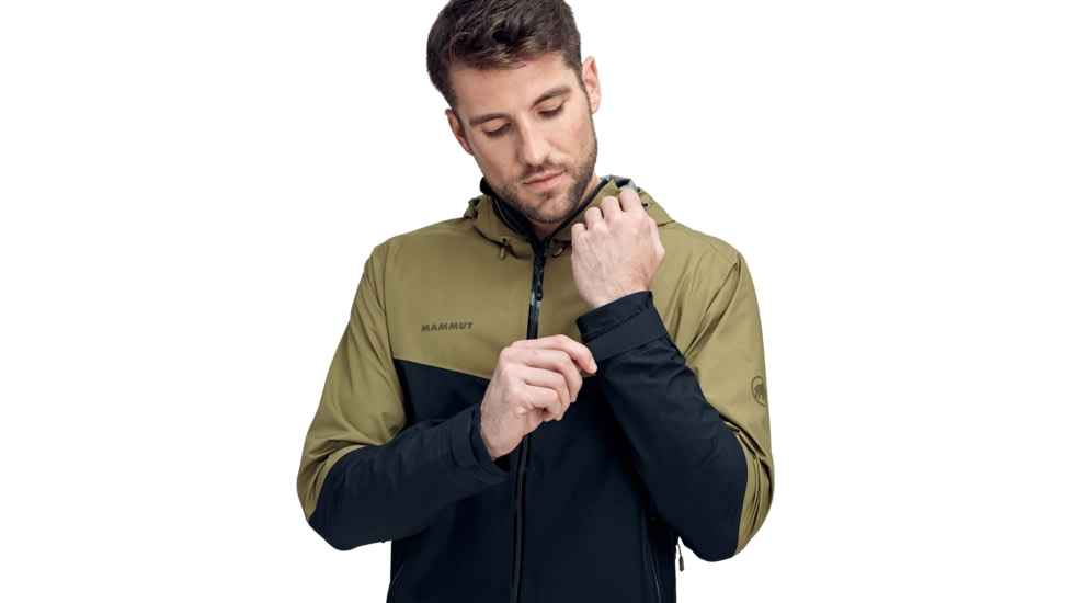 Mammut Convey Tour Hardshell Hooded Jacket - Mens, Olive/Marine, Small, 1010-27840-40123-113