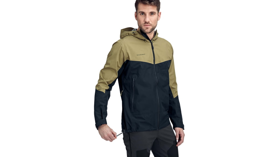 Mammut Convey Tour Hardshell Hooded Jacket - Mens, Olive/Marine, Small, 1010-27840-40123-113