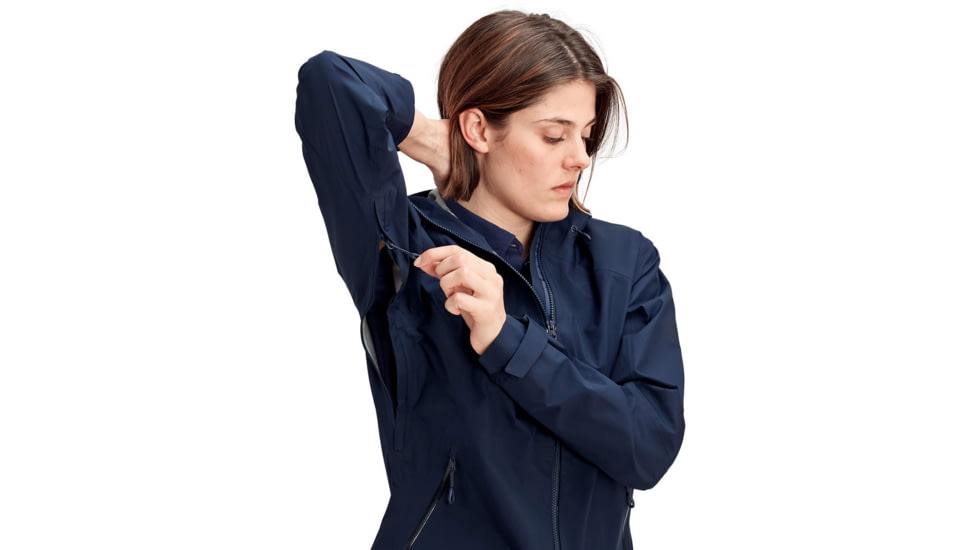 Mammut Convey Tour Hardshell Hooded Jacket - Womens, Peacoat, Small, 1010-27850-50125-113