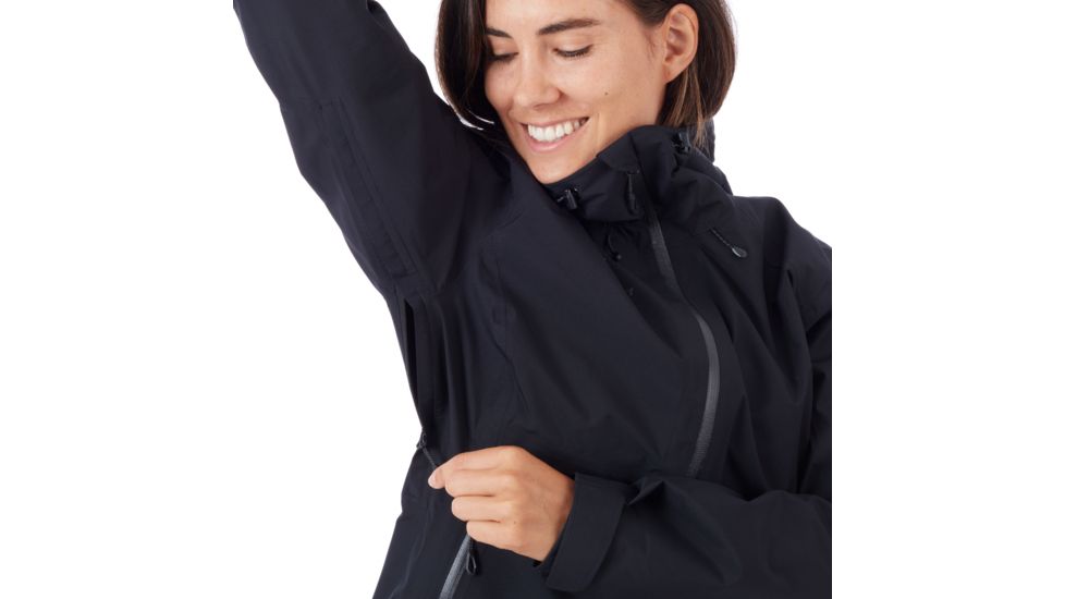 Mammut Convey Tour Hooded Hardshell Jacket - Womens, Black, Extra Large, 1010-26020-0001-116