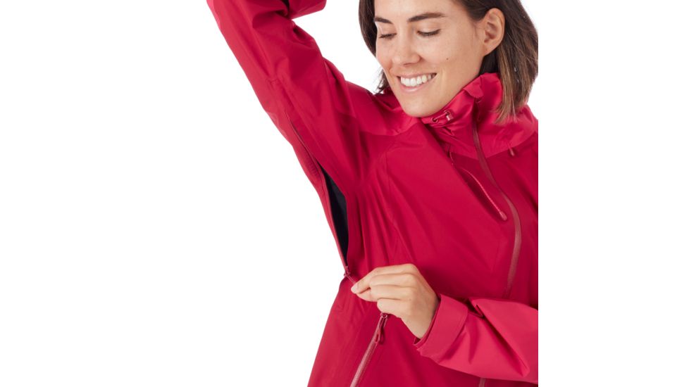 Mammut Convey Tour Hooded Hardshell Jacket - Womens, Scooter/Dragon Fruit, Large, 1010-26022-3568-115