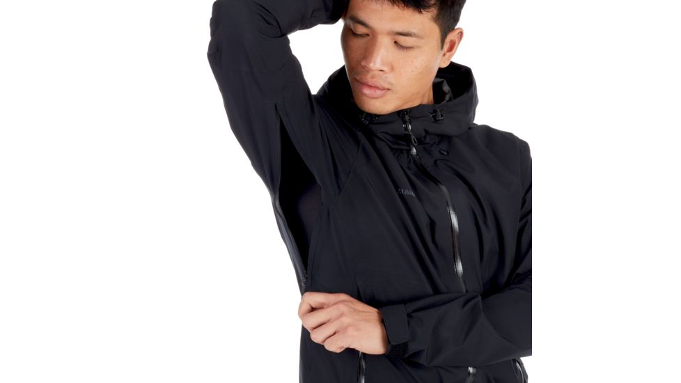 Mammut Convey Tour HS Hooded Jacket - Men's, Black, Large, 1010-26032-0001-115