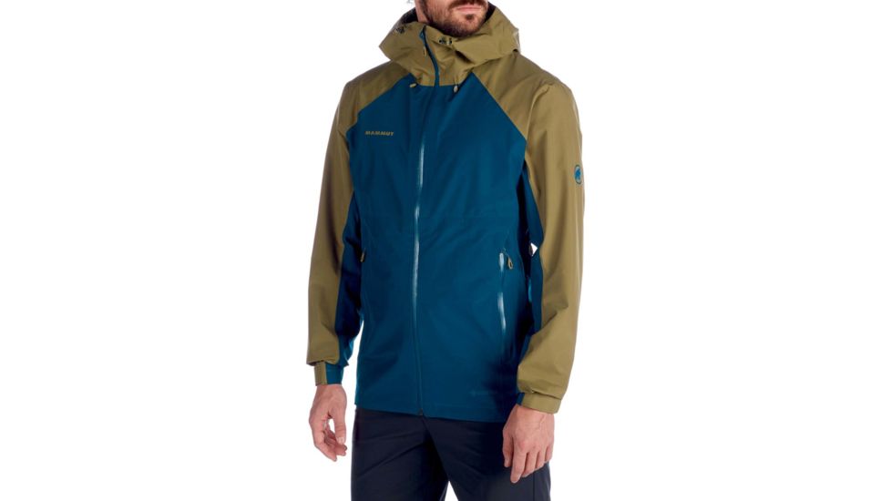 Mammut Convey Tour HS Hooded Jacket - Mens, Poseidon-Olive, Medium, 1010-26032-50137-114
