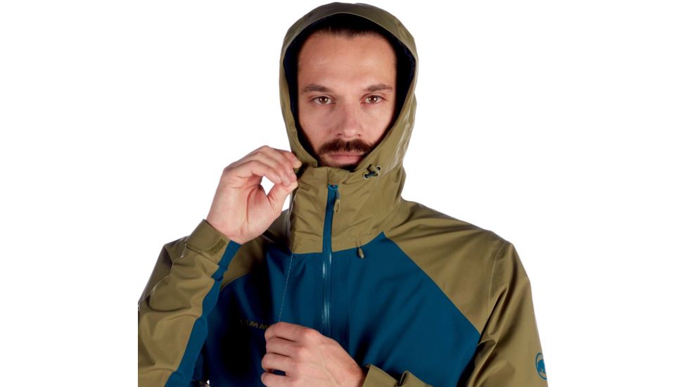 Mammut Convey Tour HS Hooded Jacket - Mens, Poseidon-Olive, Medium, 1010-26032-50137-114