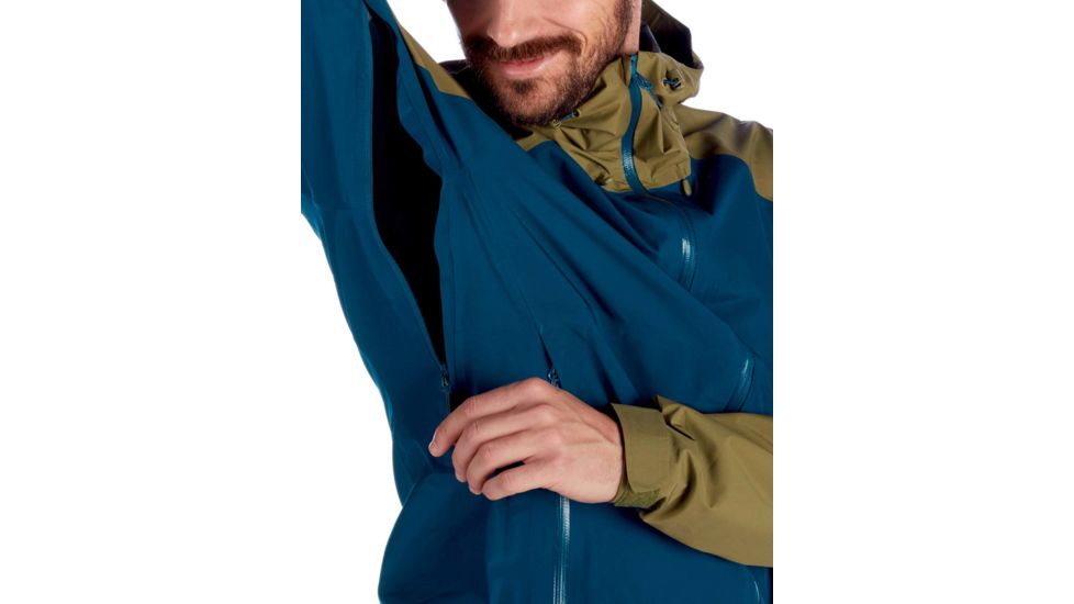 Mammut Convey Tour HS Hooded Jacket - Mens, Poseidon-Olive, Medium, 1010-26032-50137-114