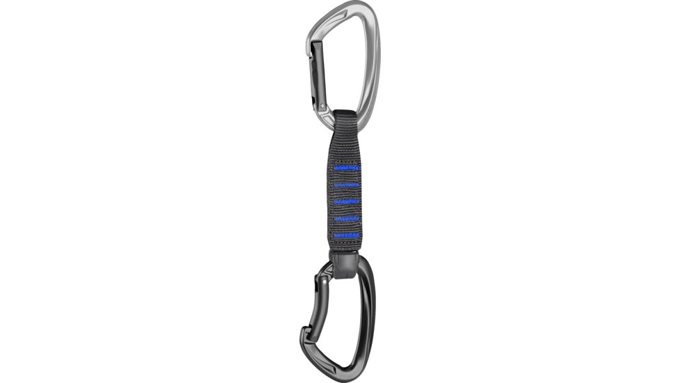 Mammut Crag Express Quickdraws Set, Straight Gate/Bent Gate, Silver-Phantom, 10 cm, 2040-02150-31202-10