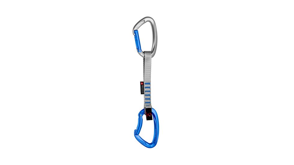Mammut Crag Indicator Express Set Strraight Gate/Bent Gate, Straight Gate/Bent Gate, Silver-Ultramarine, 15 cm, 2040-02181-31200-15