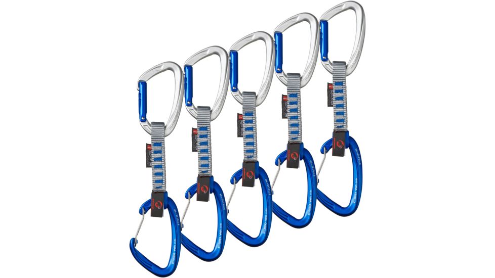 Mammut Crag Indicator Wire Express Set Quickdraws, Pack of 5, 2040-02120-32200-10