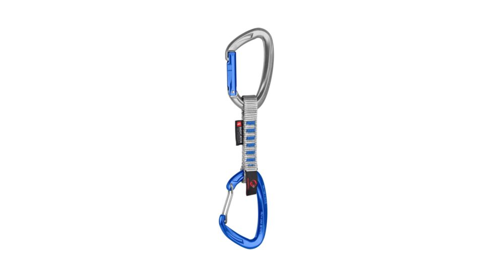 Mammut Crag Indicator Wire Express Set, Straight Gate/Wire Gate, Silver-Ultramarine, 10 cm, 2040-02190-32200-10