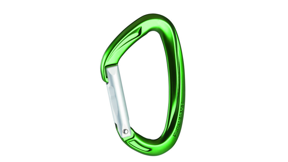 Mammut Crag Key Lock Carabiner-Green-Straight Gate