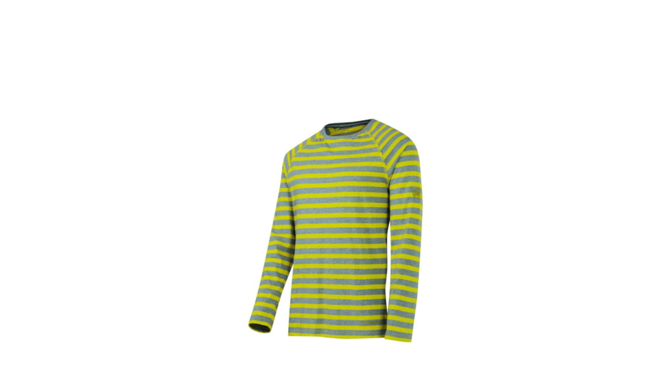 Mammut Crag Longsleeve-Men's-Large-Salamander Melange/Stone Grey