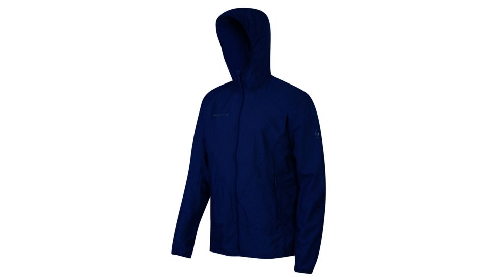 Crag WB Hooded Jacket - Mens-Marine Melange-Small