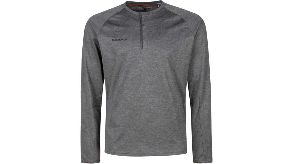 Mammut Crashiano Long Sleeve T-Shirt - Mens, Phantom Melange, Large, 1016-00830-00158-115