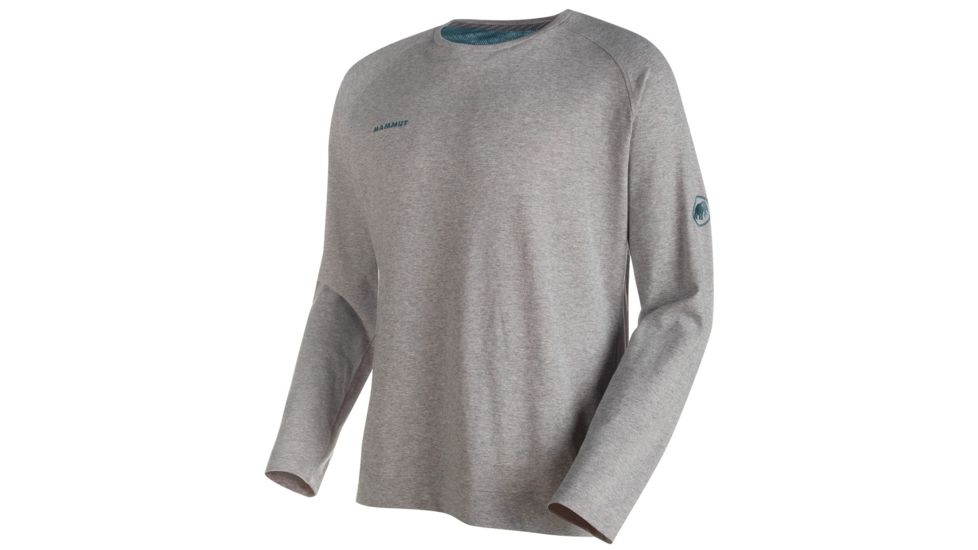 Mammut Crashiano Longsleeve T-Shirt - Men's-Granit Melange/Orion-Large