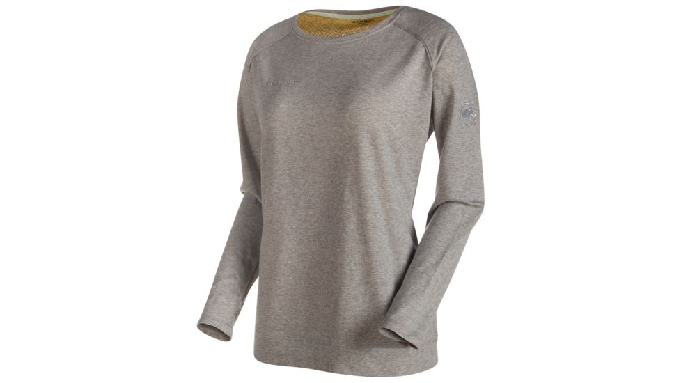 Mammut Crashiano Longsleeve T-Shirt - Women's-Granit Melange/Radiant-Small