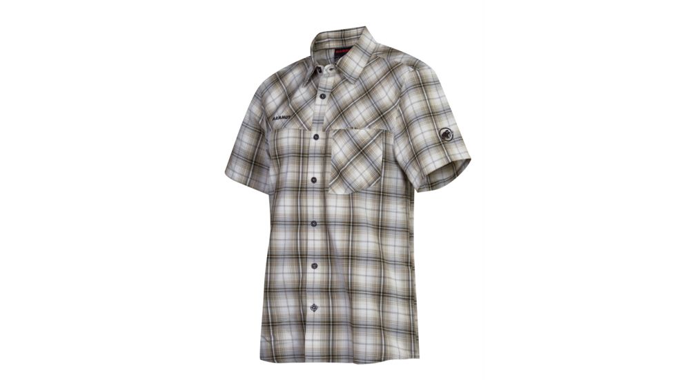 Mammut Eino Shirt - Mens-White/Bison-XX-Large