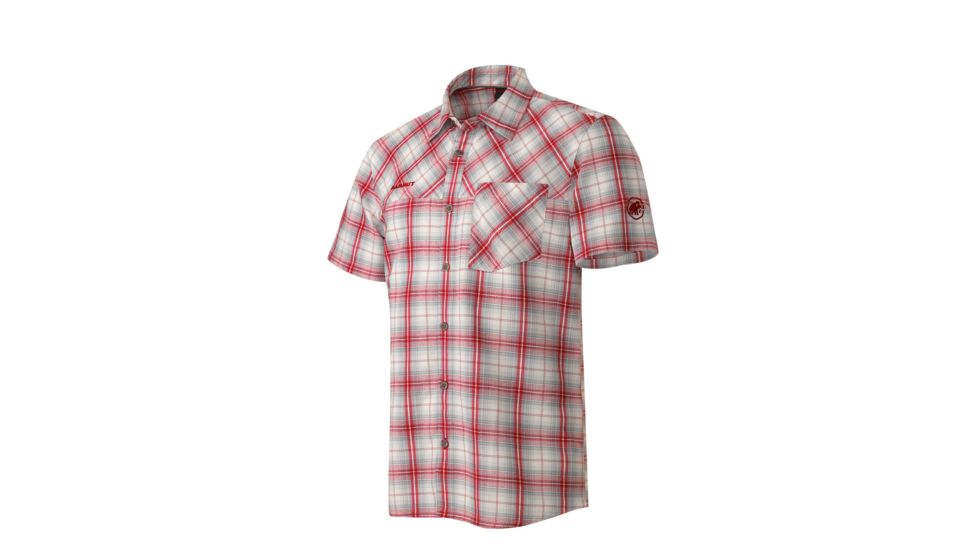 Mammut Eino Shirt - Mens-White/Dark Inferno-XX-Large