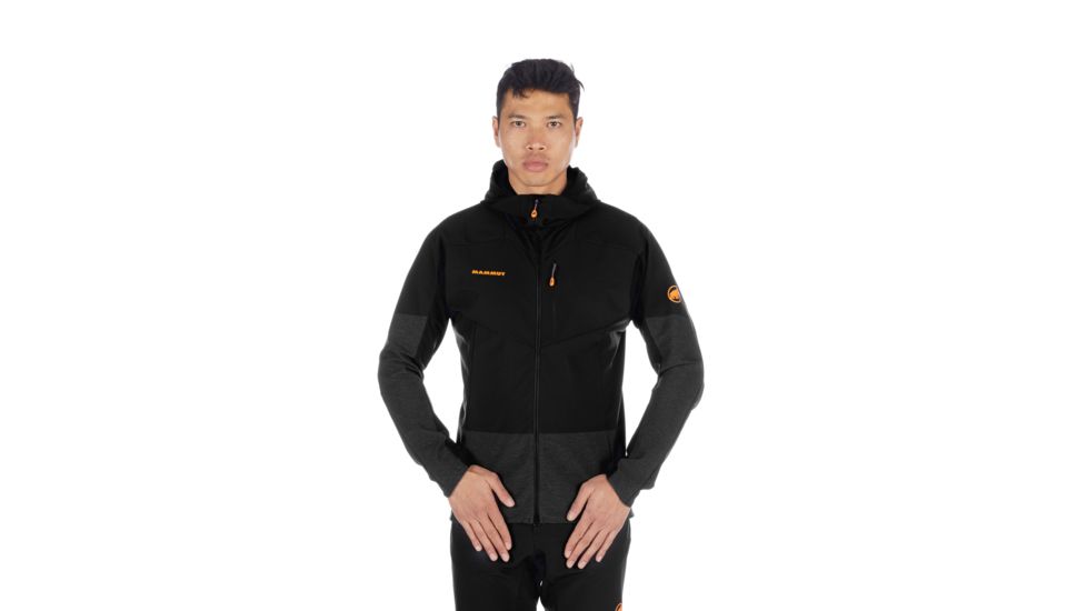 Mammut Eisfeld Light SO Hoody - Men's, Black, Extra Large 1011-00020-0001-116