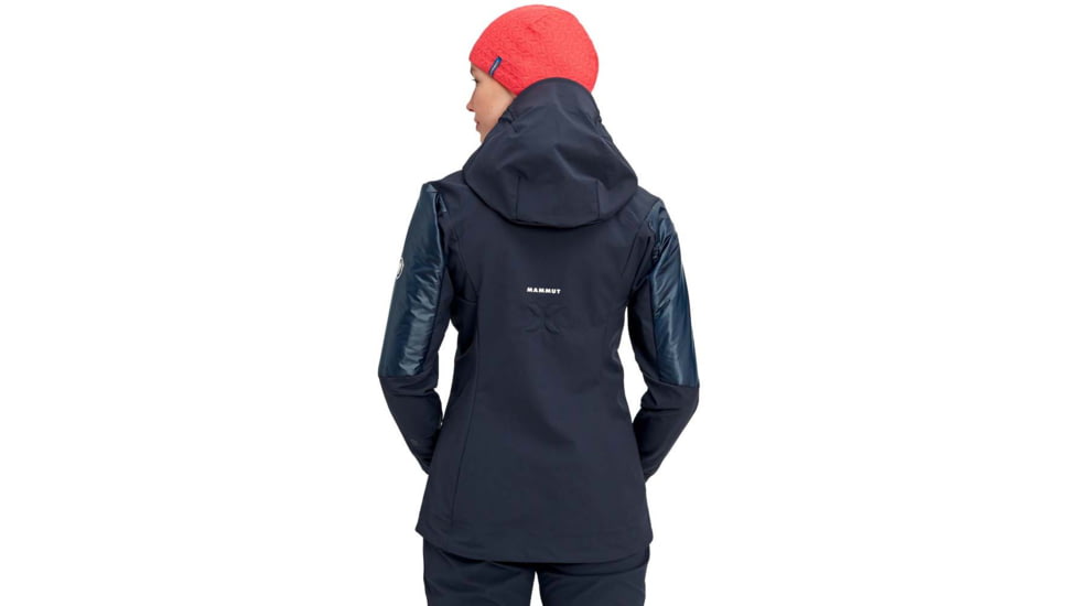 Mammut Eisfeld SO Hybrid Hooded Jacket - Womens, Night, Small, 1011-01270-5924-113