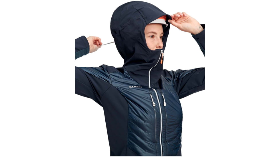 Mammut Eisfeld SO Hybrid Hooded Jacket - Womens, Night, Small, 1011-01270-5924-113
