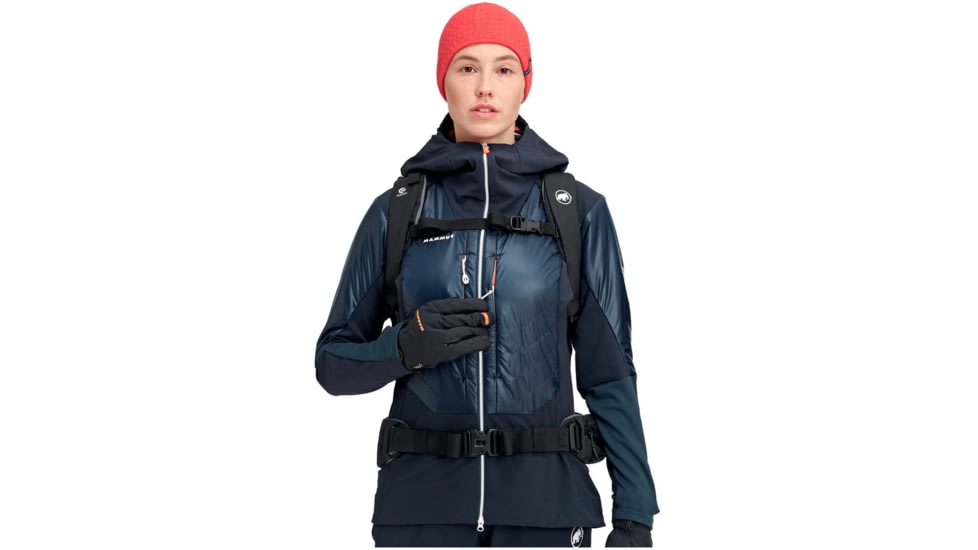 Mammut Eisfeld SO Hybrid Hooded Jacket - Womens, Night, Small, 1011-01270-5924-113