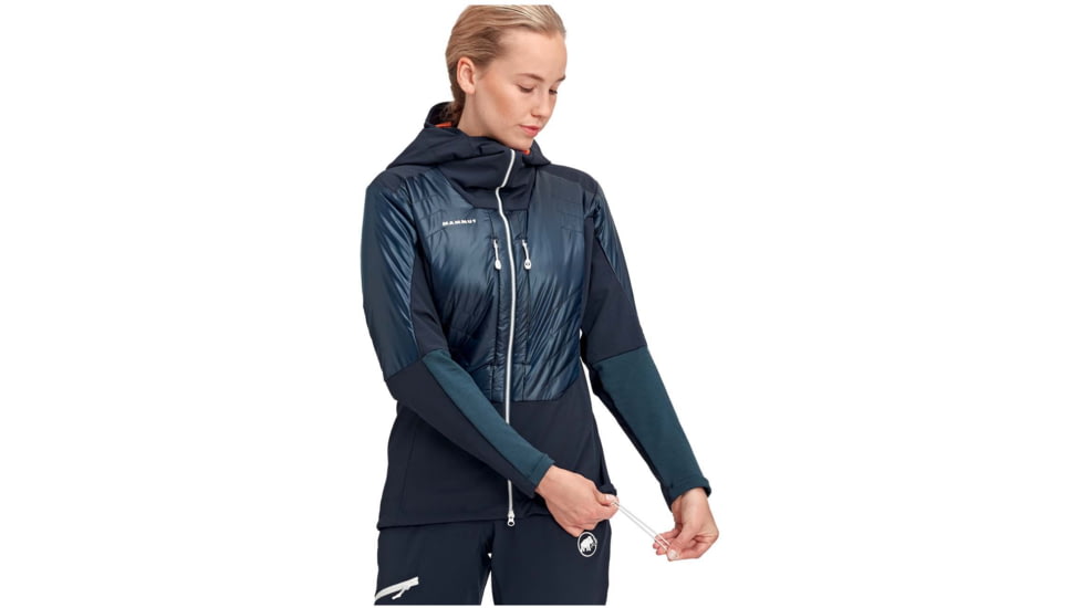 Mammut Eisfeld SO Hybrid Hooded Jacket - Womens, Night, Small, 1011-01270-5924-113