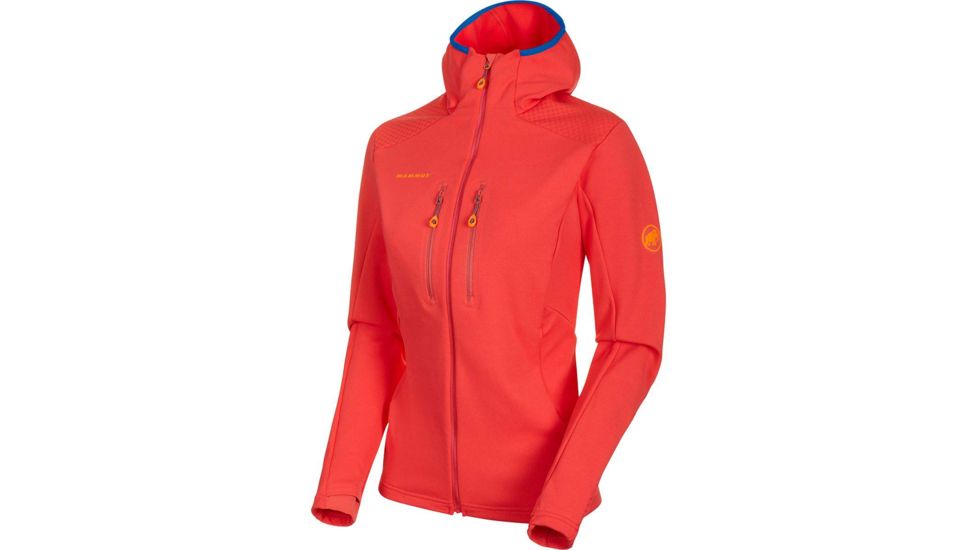 Mammut Eiswand Advanced Midlayer Hooded Jacket - Womens, Sunset, Extra Small, 1010-25150-3500-112