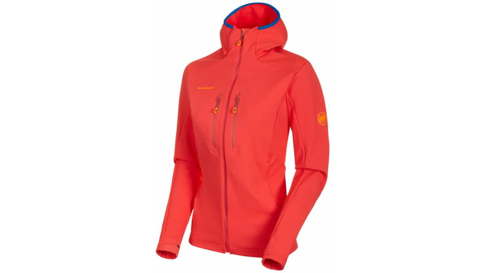Mammut Eiswand Advanced Midlayer Hooded Jacket - Womens, Sunset, Large, 1014-00740-3500-115