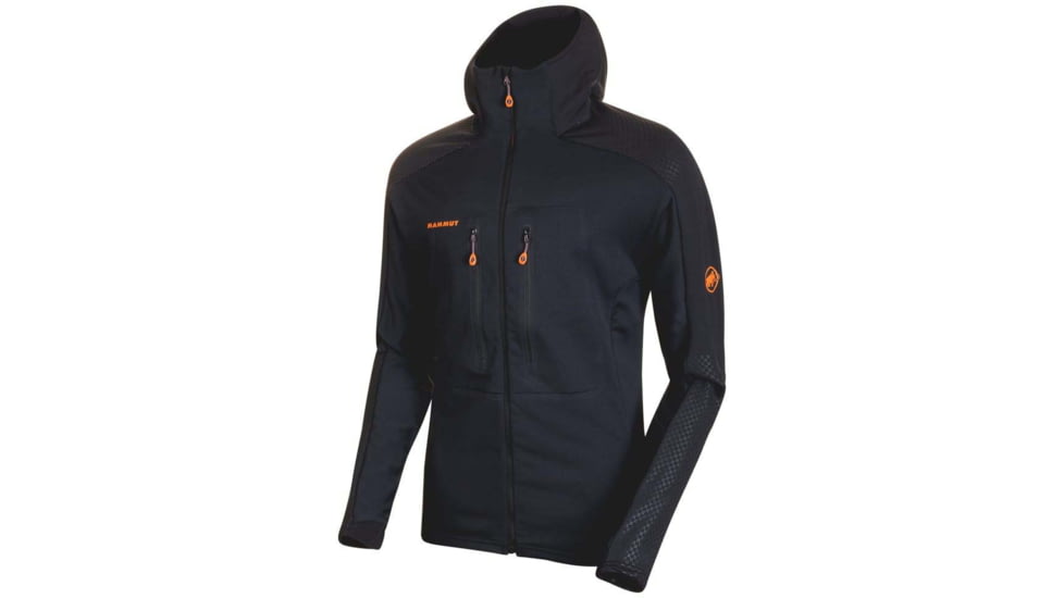 Mammut Eiswand Advanced Midlayer Hooded Jacket - Men's, Black, Large, 1014-00730-0001-115