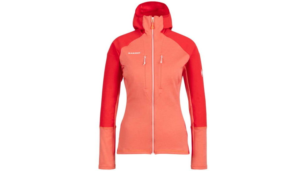 Mammut Eiswand Advanced ML Hooded Jacket - Womens, Barberry/Azalea, Small, 1014-02330-3641-113