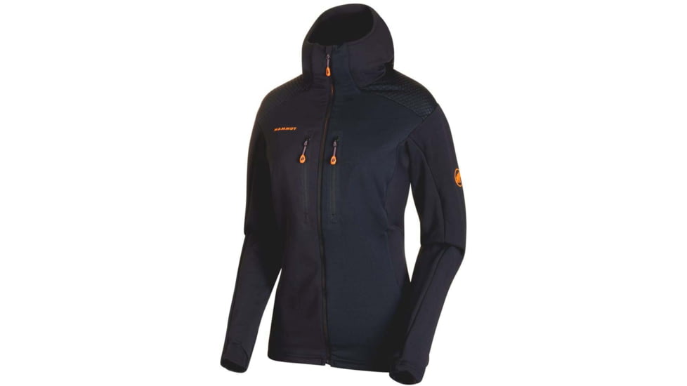 Mammut Eiswand Advanced Midlayer Hooded Jacket - Women's, Black, Small, 1014-00740-0001-113