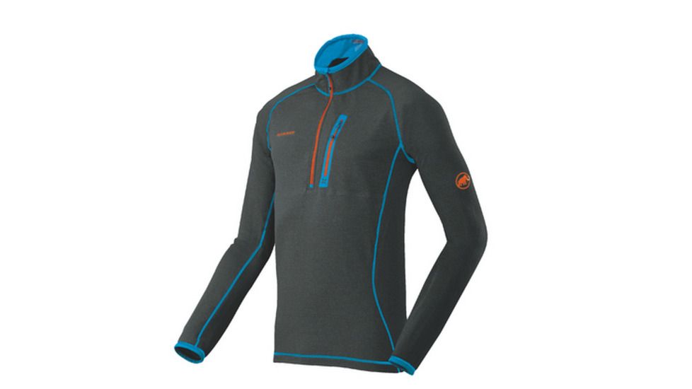 Eiswand Zip Pull Light Pullover - Mens-Black-X-Large