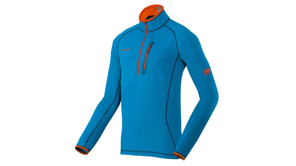 Mammut Eiswand Zip Pull Light Pullover - Mens-Cyan-X-Large