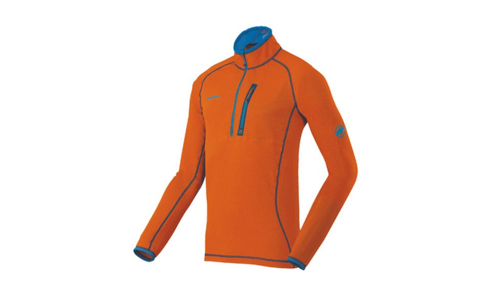 Mammut Eiswand Zip Pull Light Pullover - Men's-Orange-Large