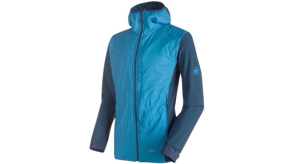 Mammut Foraker IN Light Hooded Jacket - Men's-Atlantic/Orion-Small