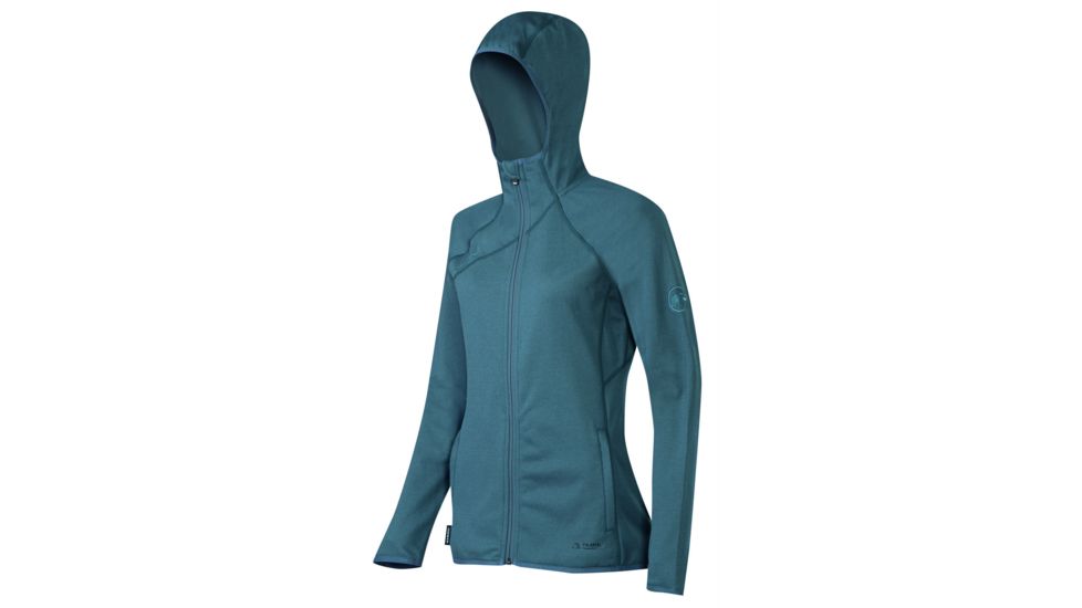 Mammut Get Away Hooded Jacket - Women's -Chill Melange-Large-Clearance