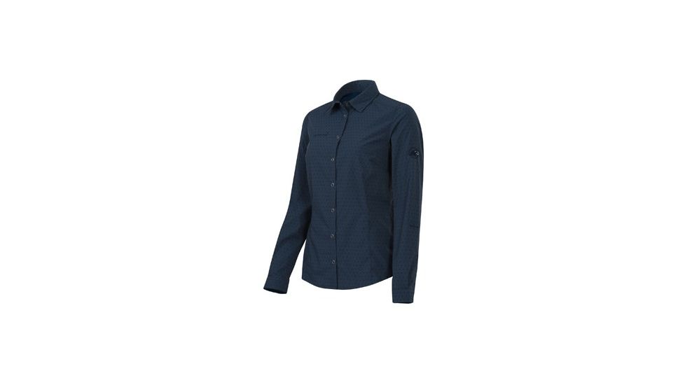 Mammut Glider Shirt Long - Womens-Dark Space-Large