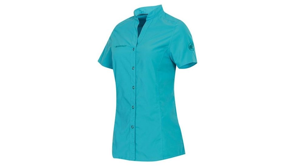 Mammut Glider Short Sleeve Shirt - Womens-Light Pacific-Small