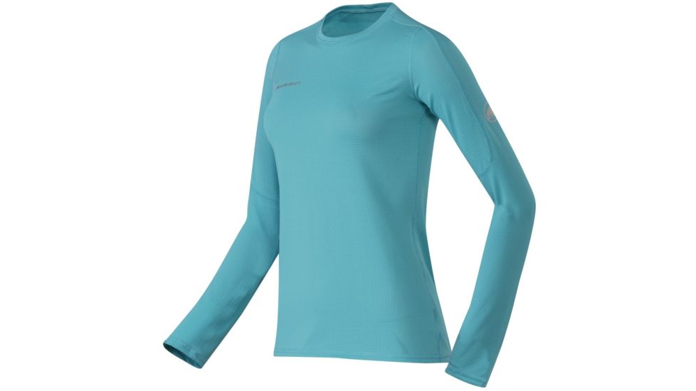 Mammut Go Dry Longsleeve - Womens-Light Pacific-Large