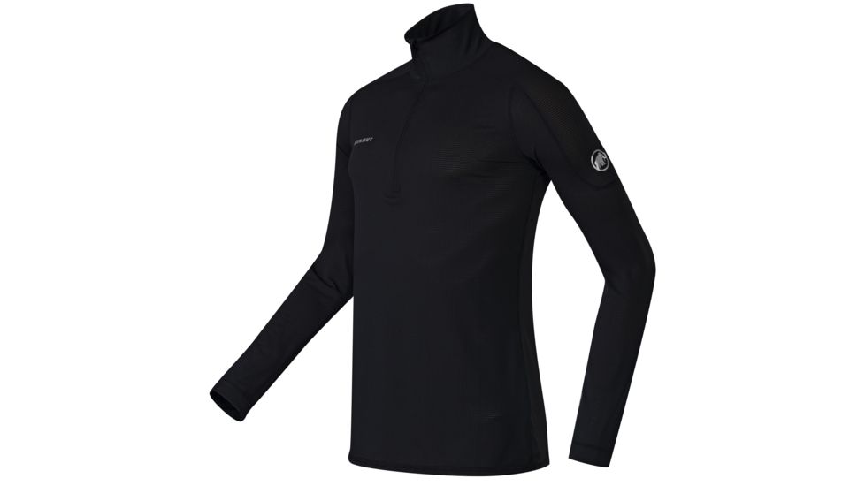 Mammut Go Dry Zip Longsleeve - Mens-Black-Small