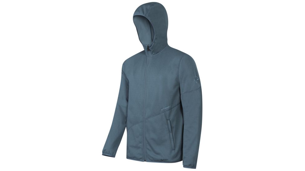 Mammut Go Far Hooded Jacket - Men's-Chill Melange-Small