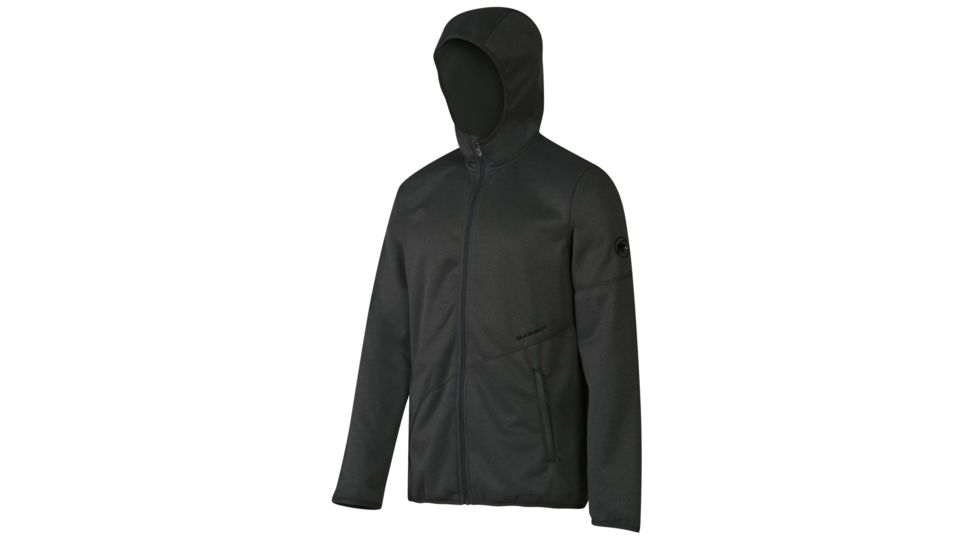 Mammut Go Far Hooded Jacket - Men's-Graphite Melange-Large
